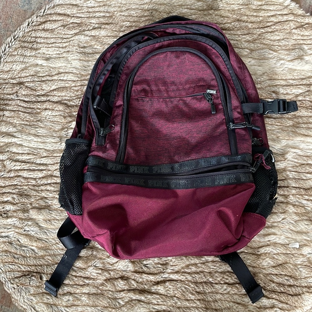 “Pink” Maroon Backpack
